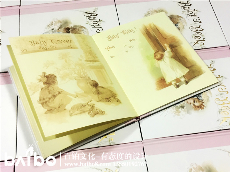 可書寫親子幼兒書-寶寶成長(zhǎng)紀(jì)錄冊(cè)-歐式浪漫少女