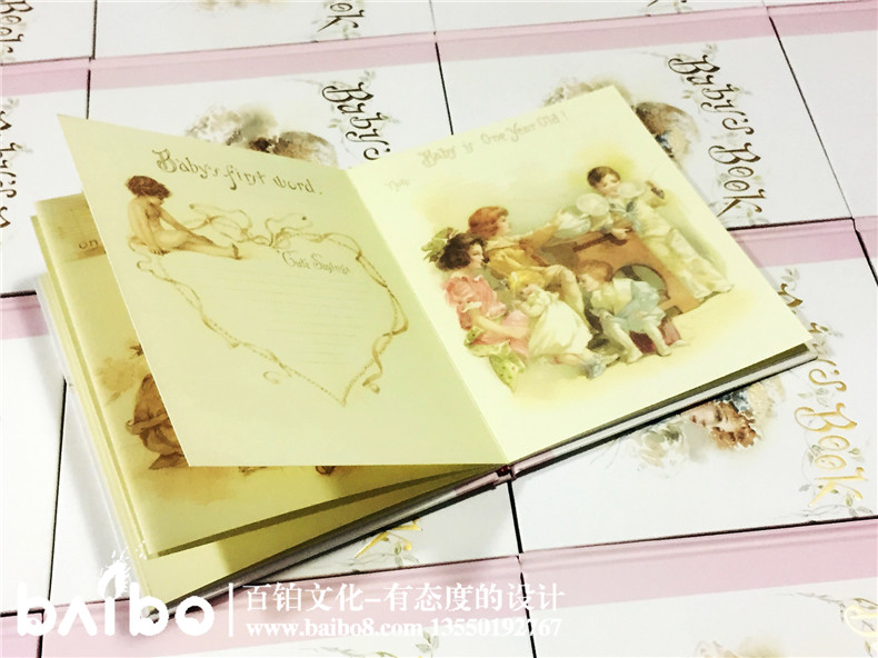 可書寫親子幼兒書-寶寶成長(zhǎng)紀(jì)錄冊(cè)-歐式浪漫少女