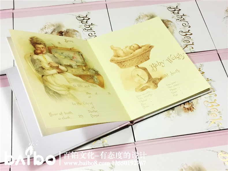 可書寫親子幼兒書-寶寶成長(zhǎng)紀(jì)錄冊(cè)-歐式浪漫少女