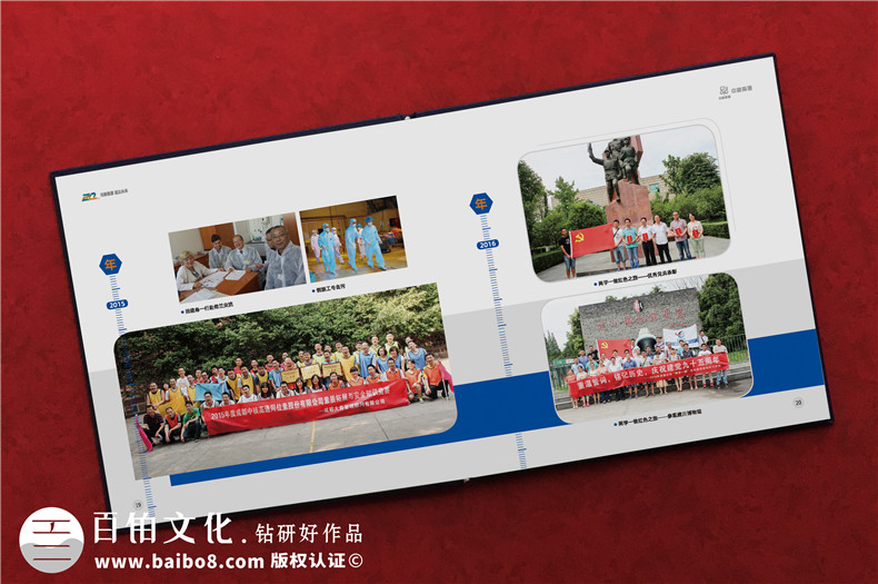 企業(yè)發(fā)展回顧畫冊-周年慶活動畫冊設(shè)計的方法