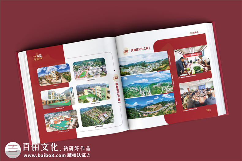 政府周年紀(jì)念冊-政府單位年度經(jīng)濟(jì)建設(shè)工作掠影總結(jié)畫冊