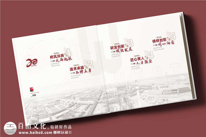 化工企業(yè)20周年紀(jì)念冊設(shè)計(jì)定制--鐫刻輝煌,展望未來?