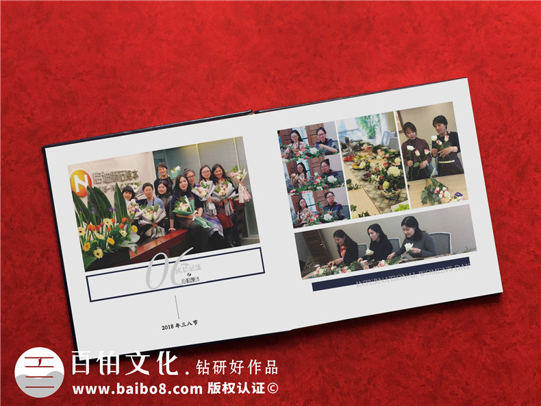 高端企業(yè)周年慶畫冊設計制作方案賞析-布面燙金紀念相冊案例模板