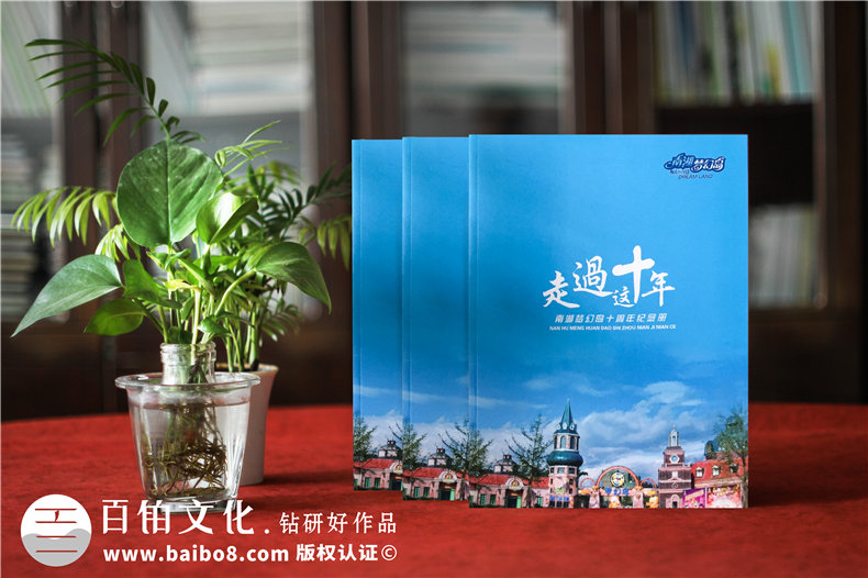 企業(yè)成立十周年文化畫冊設(shè)計-園區(qū)10年成長紀(jì)念相冊式宣傳冊策劃
