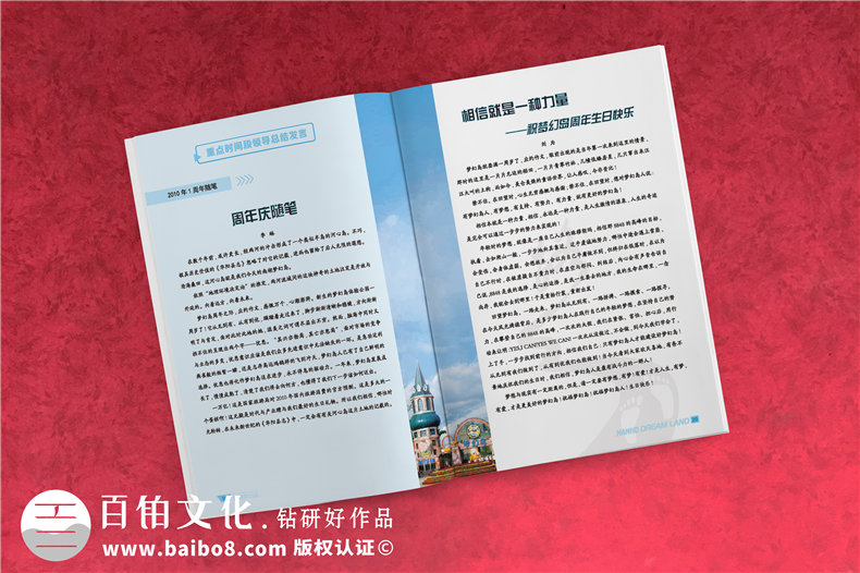 企業(yè)成立十周年文化畫冊設(shè)計-園區(qū)10年成長紀(jì)念相冊式宣傳冊策劃