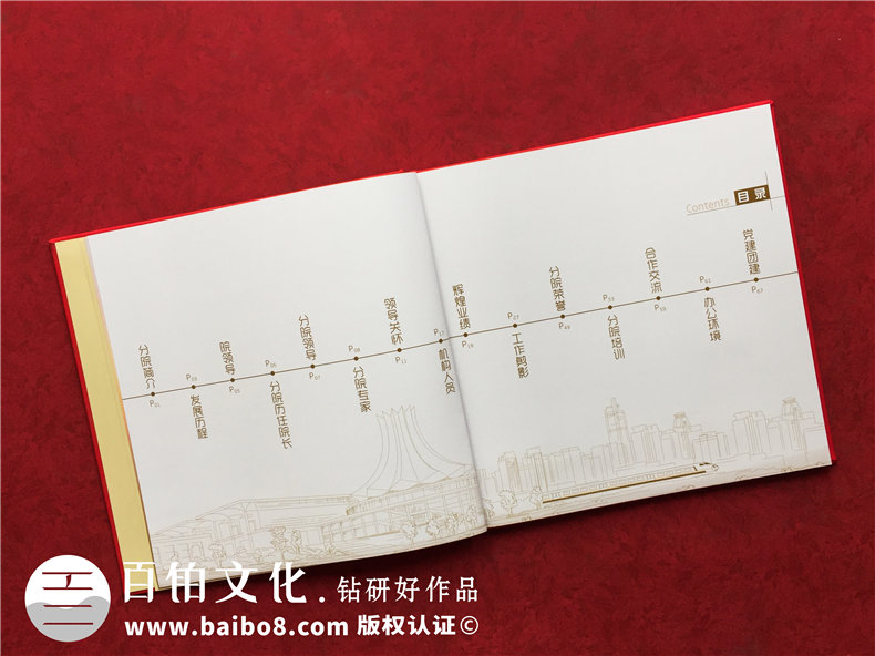 設(shè)計院成立十周年紀(jì)念冊-公司慶典照片書制作10周年相冊怎么分類?