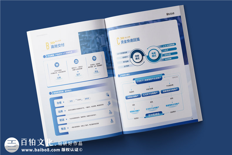 電商平臺(tái)簡介宣傳冊設(shè)計(jì)-校服電商采購平臺(tái)畫冊