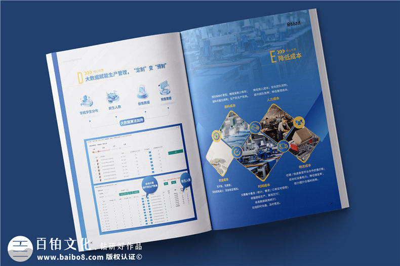 電商平臺(tái)簡介宣傳冊設(shè)計(jì)-校服電商采購平臺(tái)畫冊