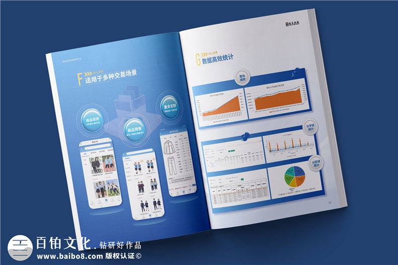 電商平臺(tái)簡介宣傳冊設(shè)計(jì)-校服電商采購平臺(tái)畫冊