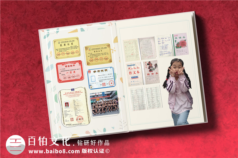 童年紀(jì)念相冊(cè)怎么做,為寶寶成長(zhǎng)成人禮定制畫冊(cè)